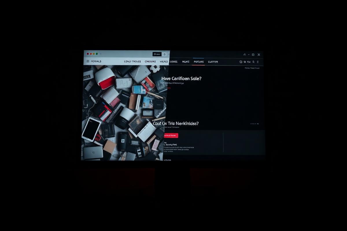 Outdated website redesigned into a clean modern dark layout