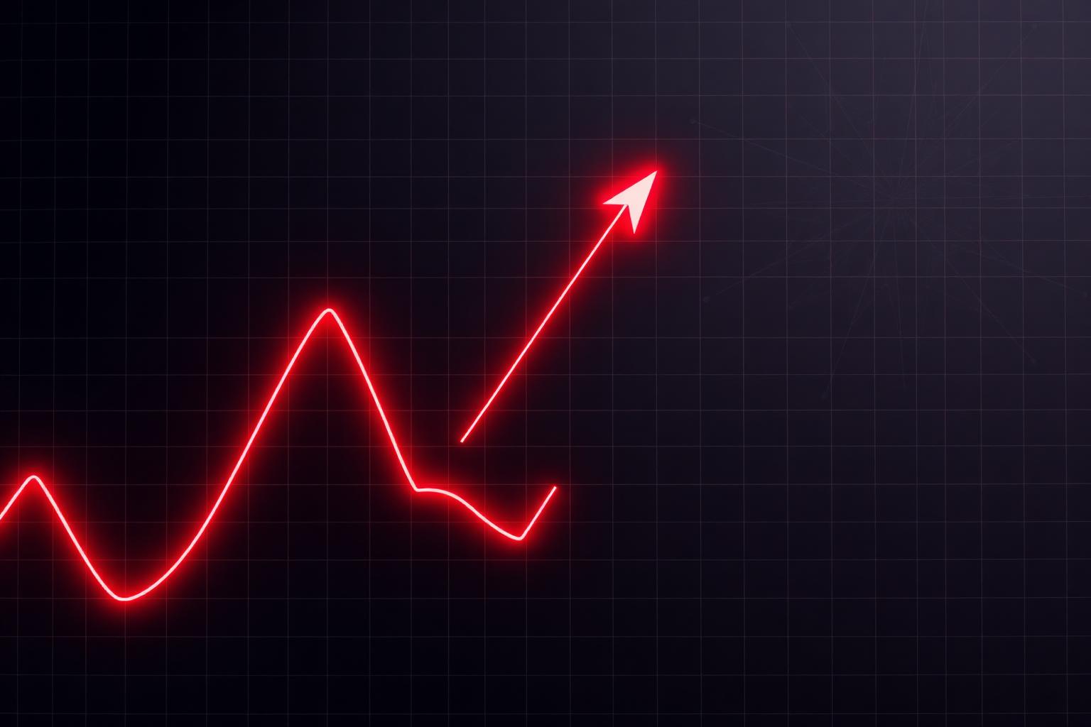 Rising orange line chart representing outdoor campaign measurement
