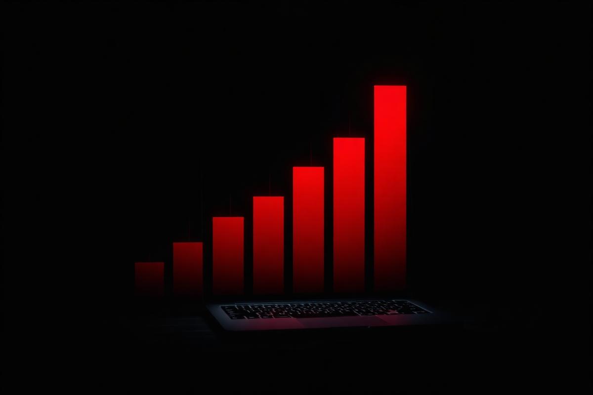Rising bar chart showing local search visibility growth