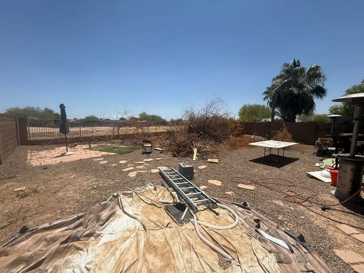 Pool & Hardscape before AI visualizer render
