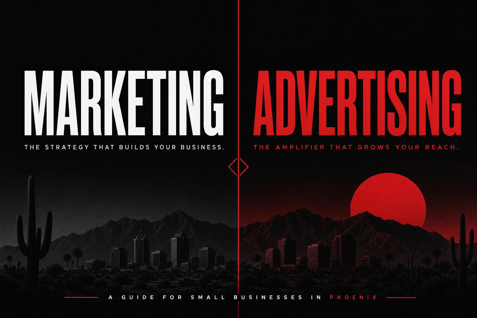 Marketing vs. publicidad para pequeños negocios: dónde deben invertir los dueños de Phoenix en 2026