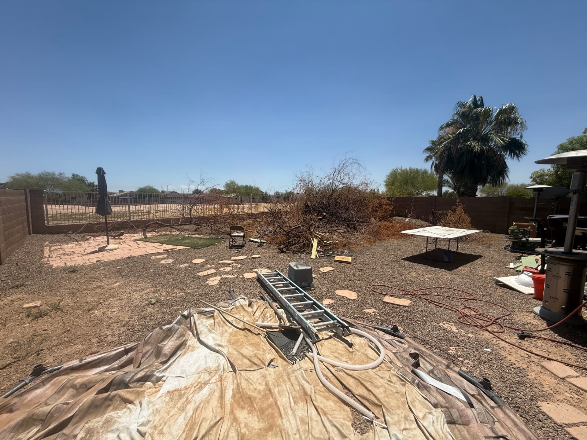 Pool & Hardscape before AI visualizer render
