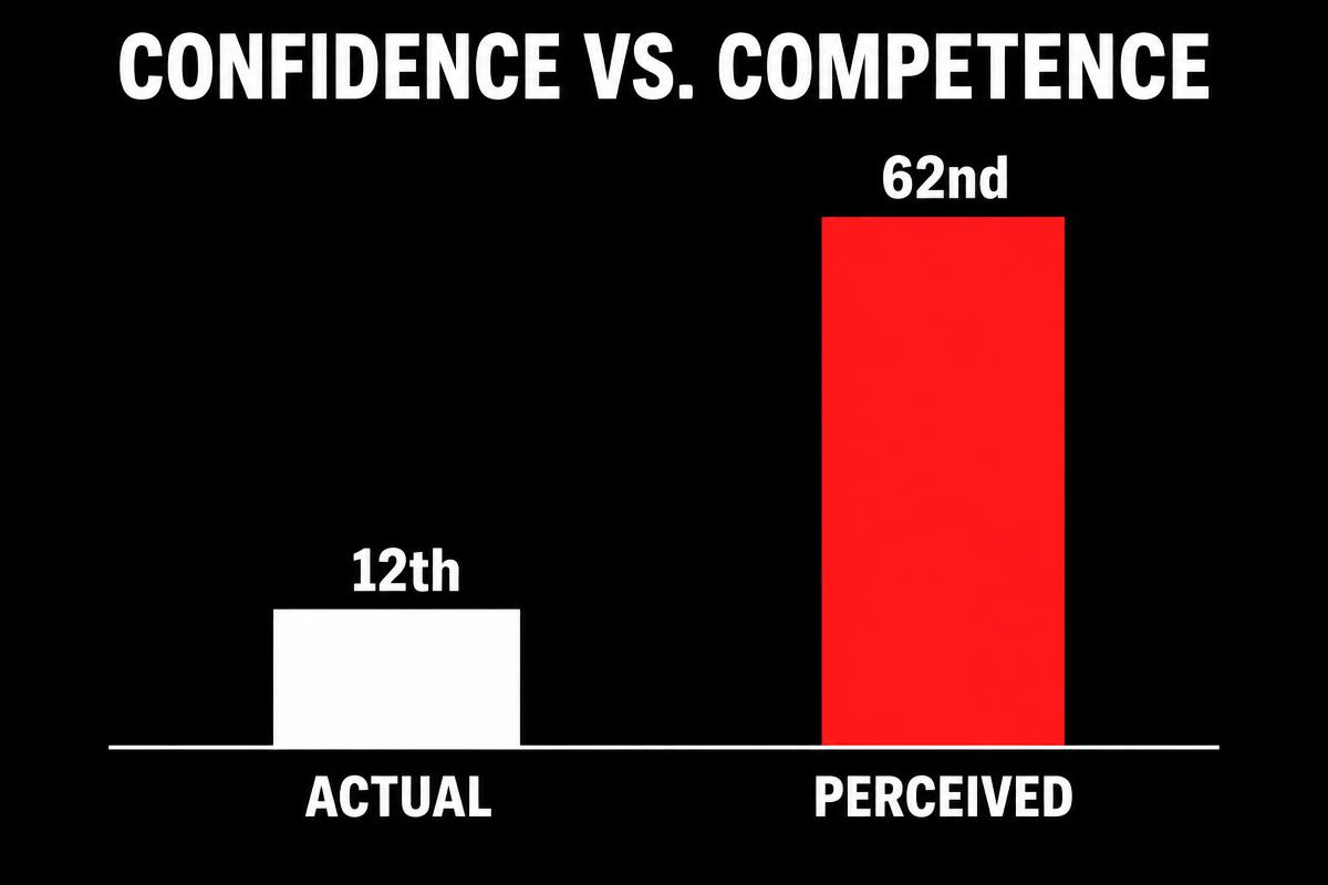 chart-showing-actual-12th-percentile-vs-perceived-62nd-percentile-confidence-vs-competence | Phoenix, Arizona