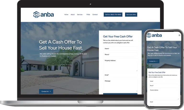 Anba Cash Offer, Phoenix, Arizona client of Phoenix AZ Ad Agency