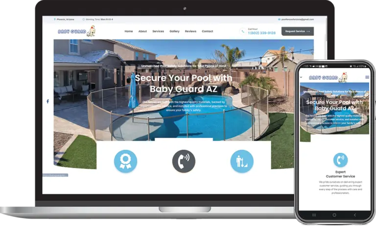 Baby Guard Pool Fence, Phoenix, Arizona client of Phoenix AZ Ad Agency