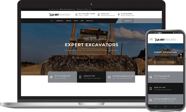 B. East Grading Services, Phoenix, Arizona client of Phoenix AZ Ad Agency