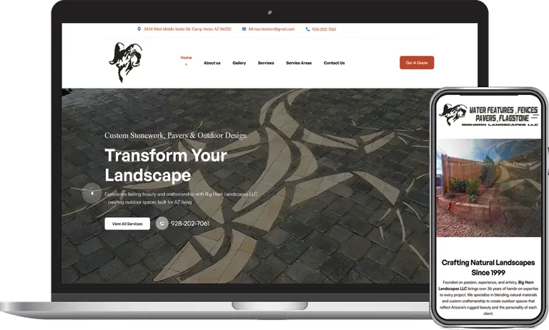 Bighorn Landscapes, Phoenix, Arizona client of Phoenix AZ Ad Agency
