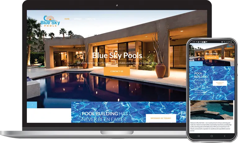 Blue Sky Pools, Phoenix, Arizona client of Phoenix AZ Ad Agency