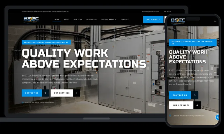BSEC Electrical Services, Phoenix, Arizona client of Phoenix AZ Ad Agency