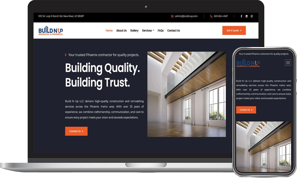 Build N Up, Phoenix, Arizona client of Phoenix AZ Ad Agency