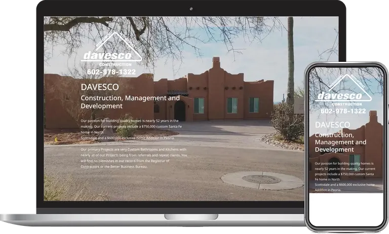 Davesco Construction (v2), Phoenix, Arizona client of Phoenix AZ Ad Agency