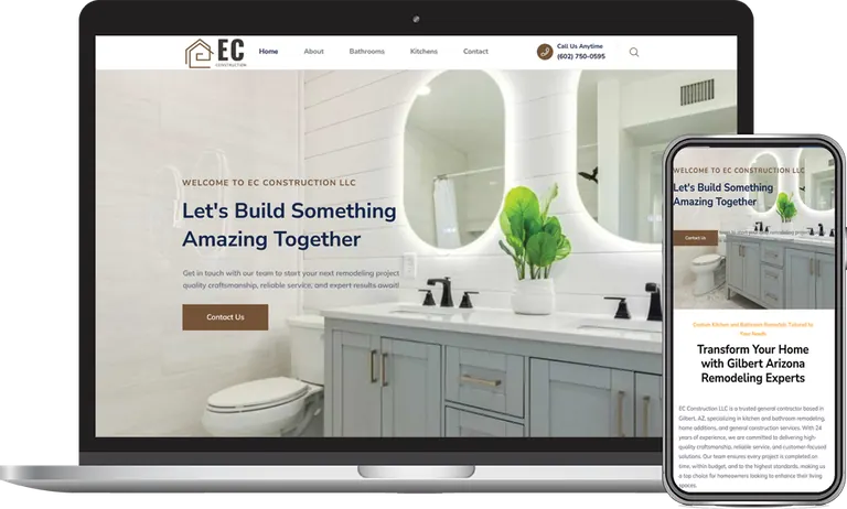 EC Construction, Phoenix, Arizona client of Phoenix AZ Ad Agency