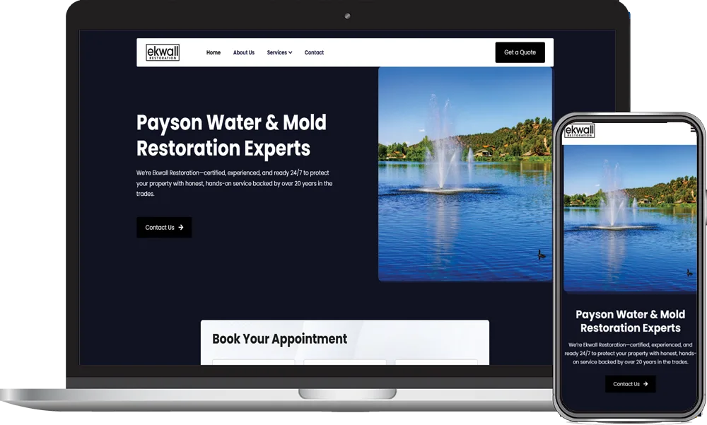 Ekwall Restoration, Phoenix, Arizona client of Phoenix AZ Ad Agency