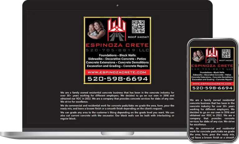 Espinoza Crete, Phoenix, Arizona client of Phoenix AZ Ad Agency