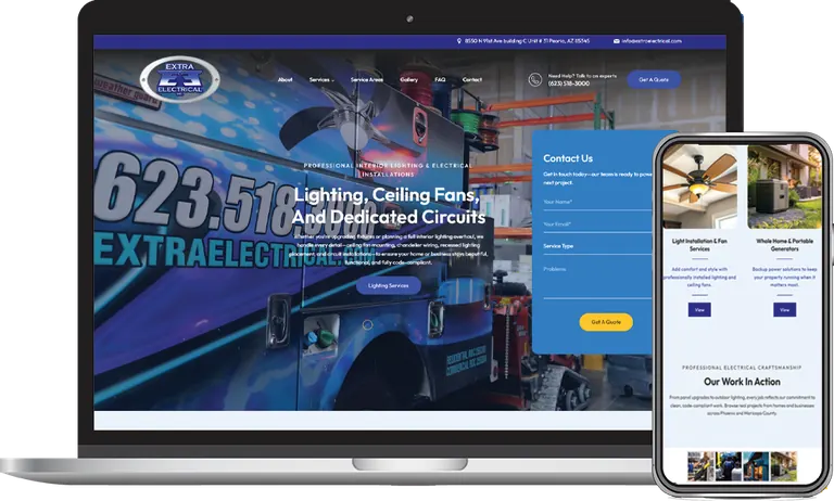 Extra Electrical, Phoenix, Arizona client of Phoenix AZ Ad Agency