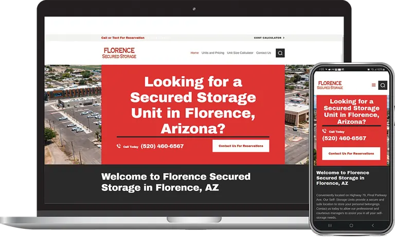 Florence Secured Storage, Phoenix, Arizona client of Phoenix AZ Ad Agency