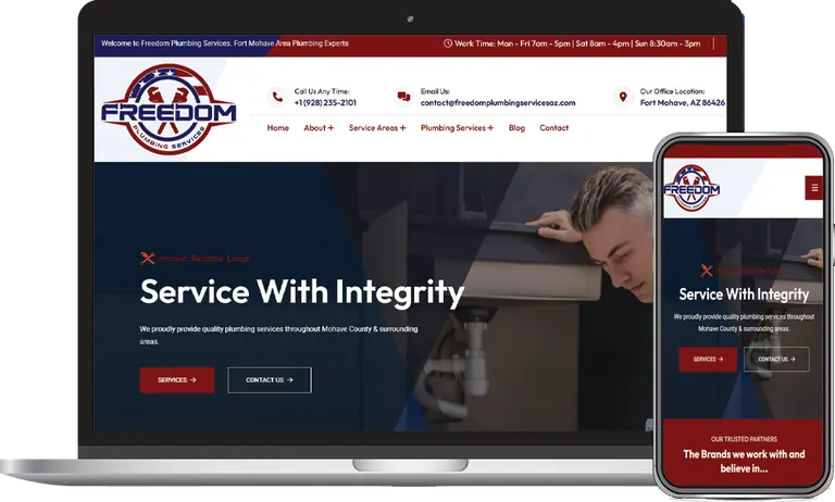 Freedom Plumbing Services, Phoenix, Arizona client of Phoenix AZ Ad Agency