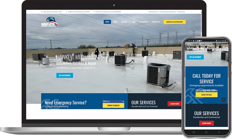 Hawkeye Mechanical, Phoenix, Arizona client of Phoenix AZ Ad Agency
