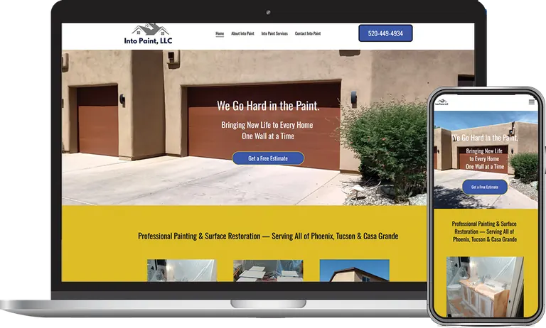 Into Paint LLC, Phoenix, Arizona client of Phoenix AZ Ad Agency