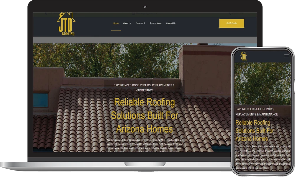 JTD Roofing, Phoenix, Arizona client of Phoenix AZ Ad Agency