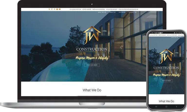 JW Construction, Phoenix, Arizona client of Phoenix AZ Ad Agency