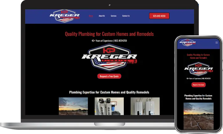 Kreger Plumbing, Phoenix, Arizona client of Phoenix AZ Ad Agency