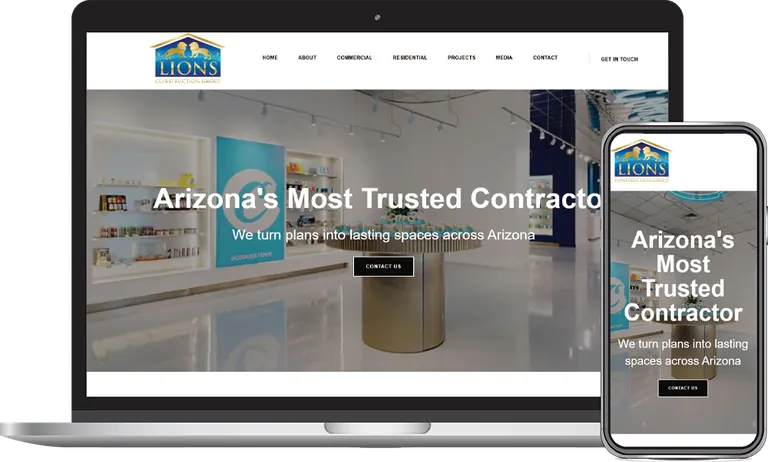 Lions Construction Group, Phoenix, Arizona client of Phoenix AZ Ad Agency