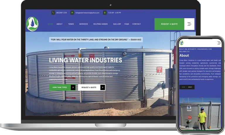 Living Water Industries, Phoenix, Arizona client of Phoenix AZ Ad Agency