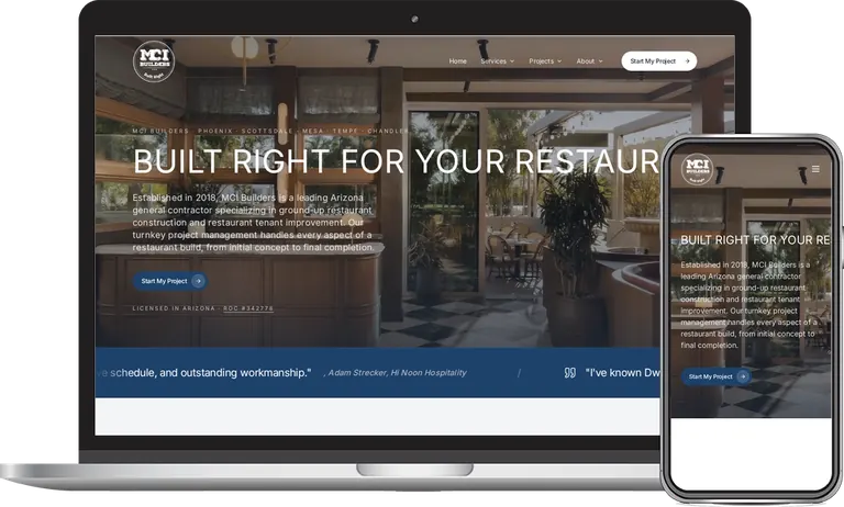 MCI Builders AZ (v2), Phoenix, Arizona client of Phoenix AZ Ad Agency