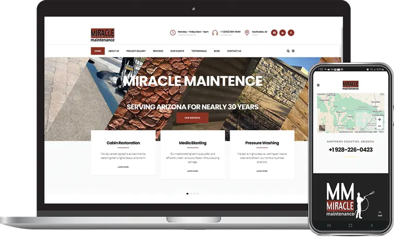 Miracle Maintenance, Phoenix, Arizona client of Phoenix AZ Ad Agency
