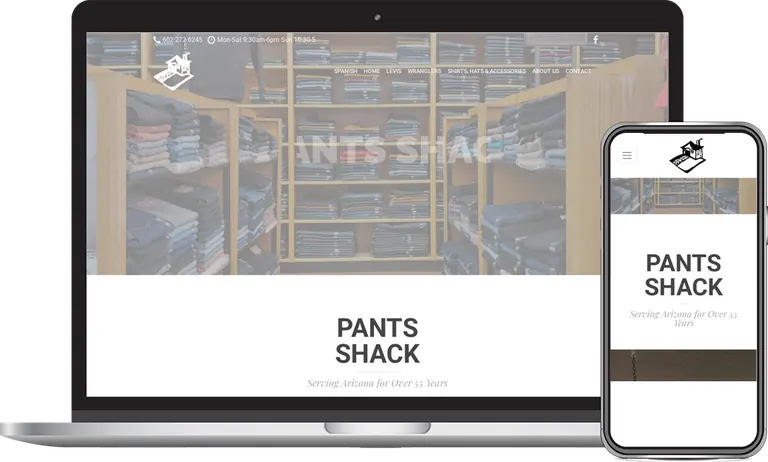 Pants Shack (v2), Phoenix, Arizona client of Phoenix AZ Ad Agency
