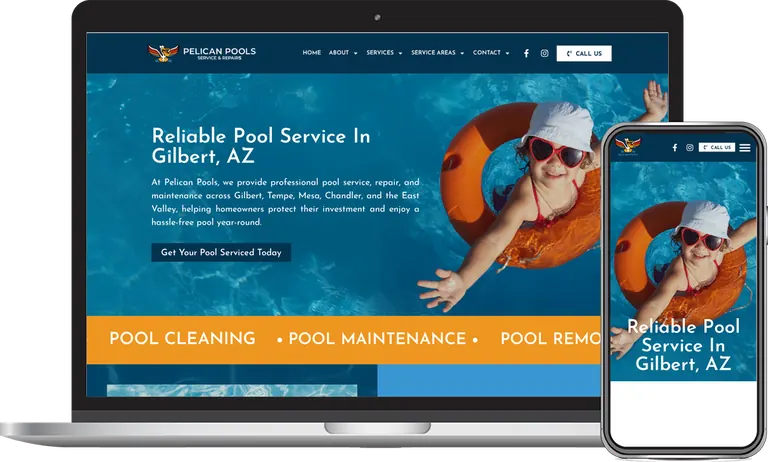 Pelican Pools, Phoenix, Arizona client of Phoenix AZ Ad Agency