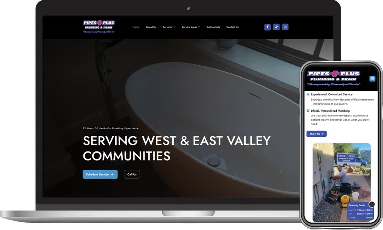 Pipes Plus, Phoenix, Arizona client of Phoenix AZ Ad Agency