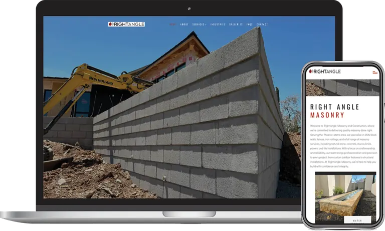 Right Angle Masonry, Phoenix, Arizona client of Phoenix AZ Ad Agency