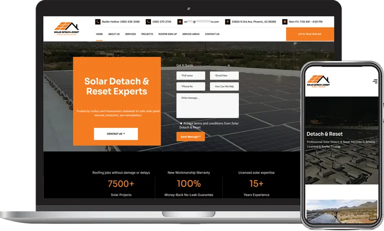 Solar Detach and Reset, Phoenix, Arizona client of Phoenix AZ Ad Agency