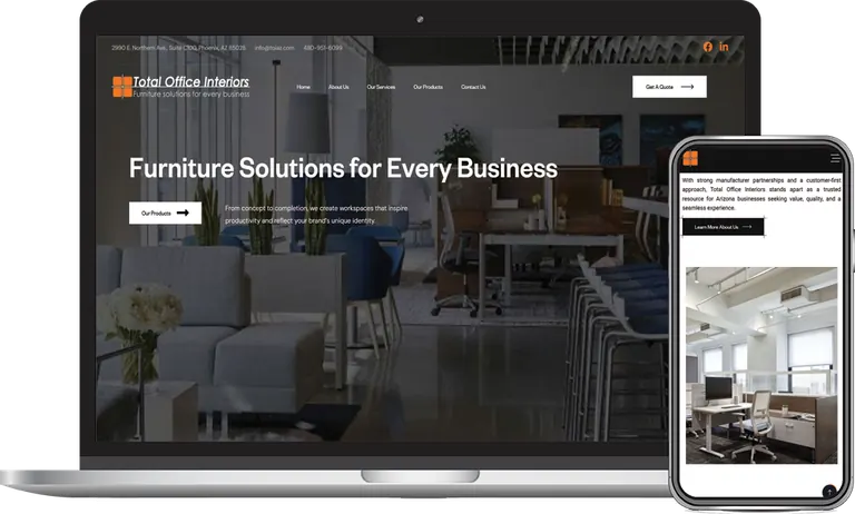 Total Office Interiors, Phoenix, Arizona client of Phoenix AZ Ad Agency