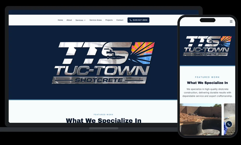 Tuc-Town Shotcrete, Phoenix, Arizona client of Phoenix AZ Ad Agency