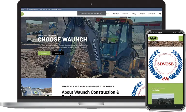 Waunch Construction, Phoenix, Arizona client of Phoenix AZ Ad Agency