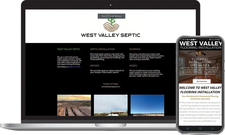 West Valley Septic, Phoenix, Arizona client of Phoenix AZ Ad Agency