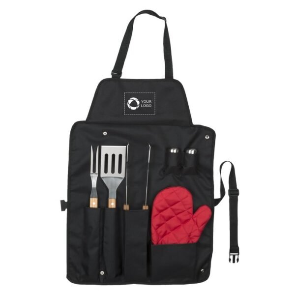 BBQ Now Apron and 3 piece BBQ Set