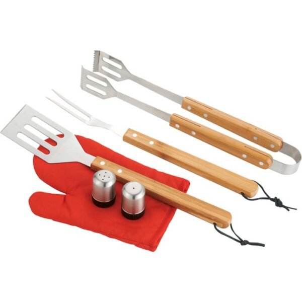 BBQ Now Apron and 3 piece BBQ Set - Image 2